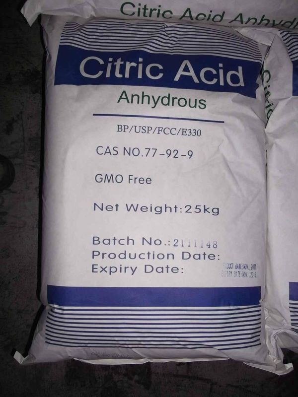 High quality Citric Acid Anhydrous, food grade powder with cheap price in bulk ,BP98 E330